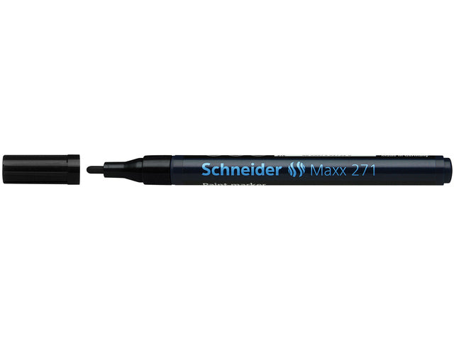 Lakmarker Schneider Maxx 271 1-2 mm zwart