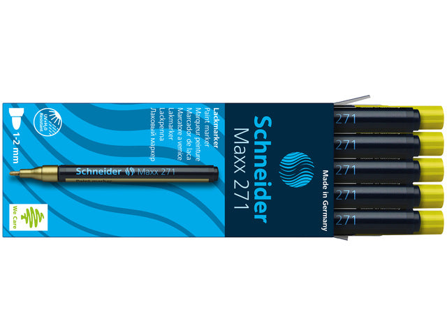 Lakmarker Schneider Maxx 271 1-2 mm geel