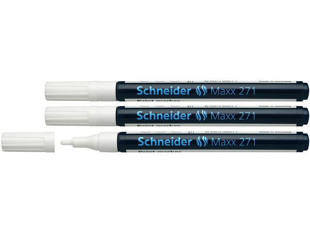 lakmarker Schneider Maxx 271 1-2 mm wit. Set á 3x
