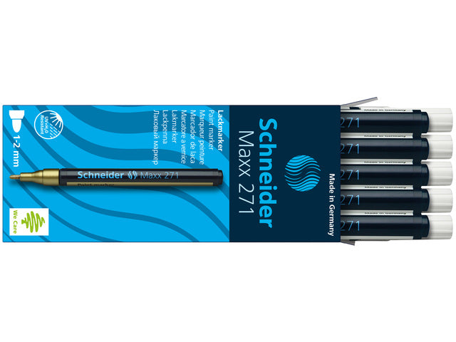 Lakmarker Schneider Maxx 271 1-2 mm wit