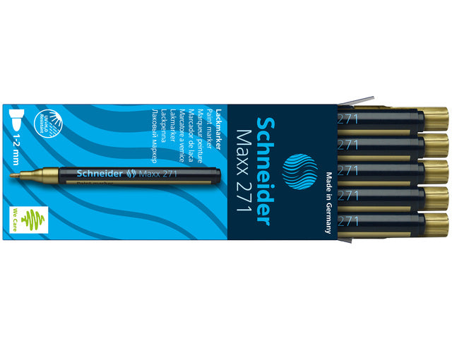 Lakmarker Schneider Maxx 271 1-2 mm goud