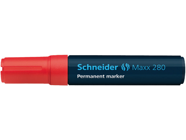 Marker Schneider Maxx 280 permanent beitelpunt rood