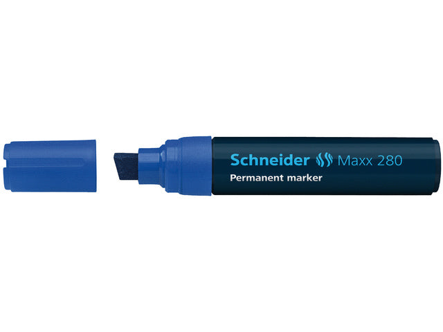 Marker Schneider Maxx 280 permanent beitelpunt blauw