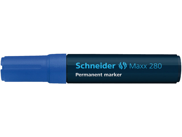 Marker Schneider Maxx 280 permanent beitelpunt blauw