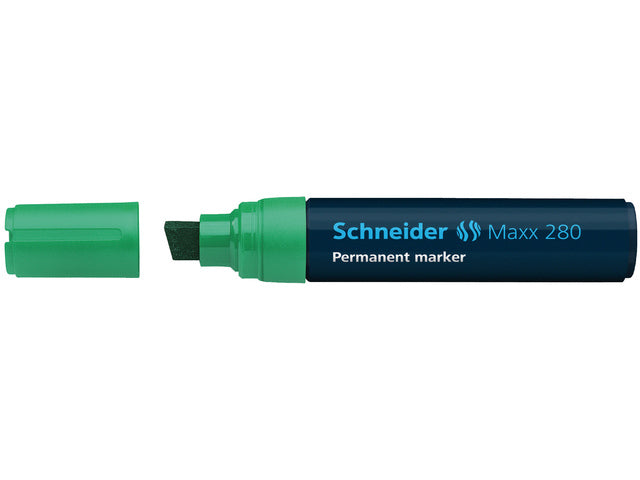 Marker Schneider Maxx 280 permanent beitelpunt groen