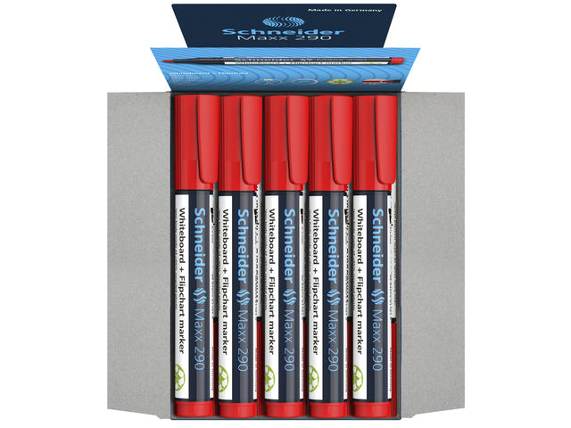 Boardmarker Schneider Maxx 290 ronde punt rood