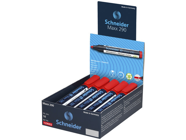 Boardmarker Schneider Maxx 290 ronde punt rood