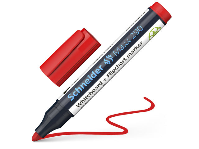 Boardmarker Schneider Maxx 290 ronde punt rood