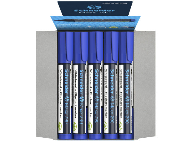 Boardmarker Schneider Maxx 290 ronde punt blauw