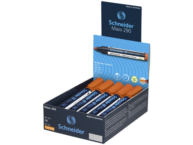 Boardmarker Schneider Maxx 290 ronde punt oranje