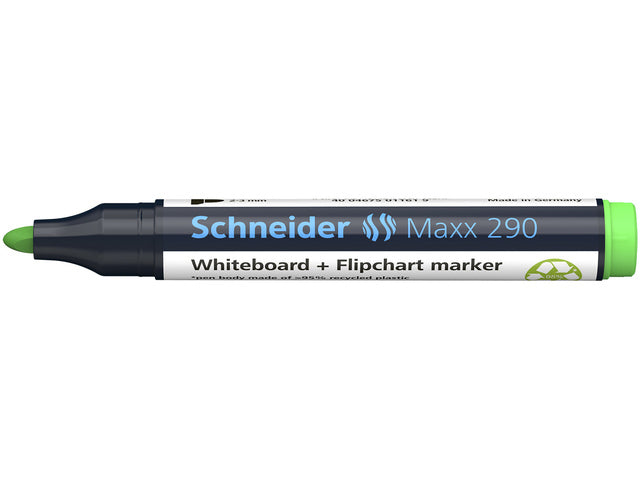 Boardmarker Schneider Maxx 290 ronde punt licht groen