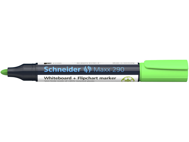 Boardmarker Schneider Maxx 290 ronde punt licht groen