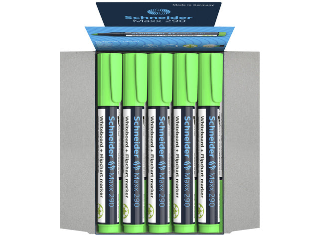 Boardmarker Schneider Maxx 290 ronde punt licht groen