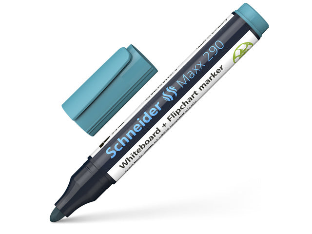 Boardmarker Schneider Maxx 290 ronde punt turquoise