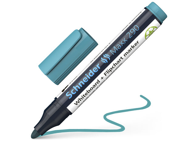 Boardmarker Schneider Maxx 290 ronde punt turquoise