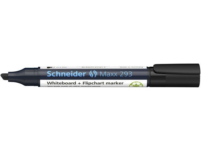 Boardmarker Schneider Maxx 293 beitelpunt 2-5 mm zwart