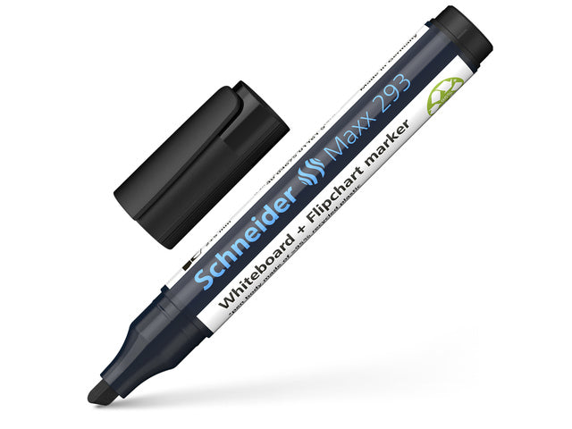 Boardmarker Schneider Maxx 293 beitelpunt 2-5 mm zwart