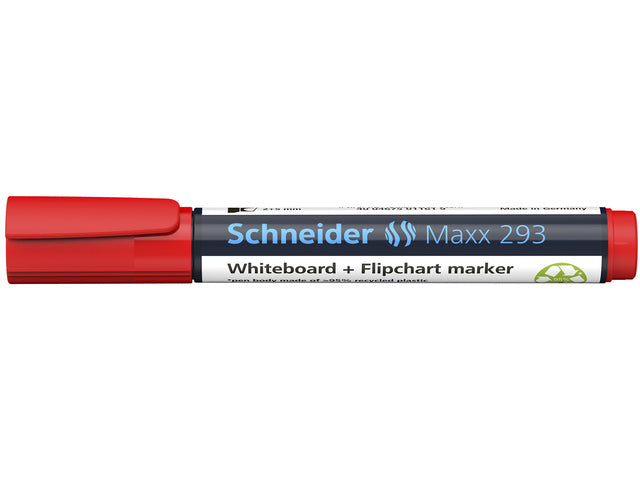 Boardmarker Schneider Maxx 293 beitelpunt 2-5 mm rood