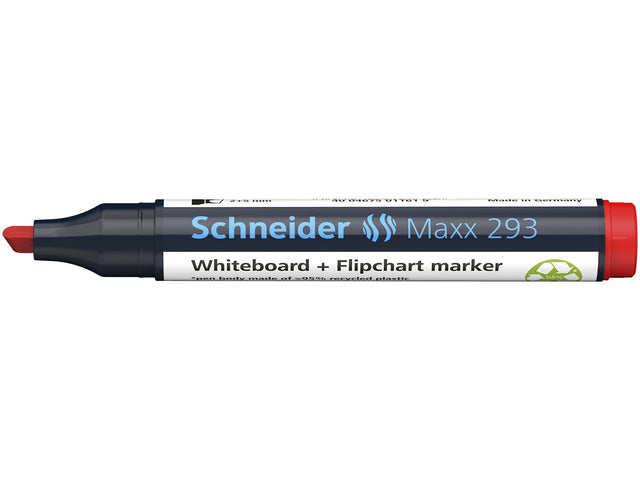 Boardmarker Schneider Maxx 293 beitelpunt 2-5 mm rood