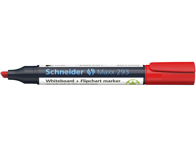 Boardmarker Schneider Maxx 293 beitelpunt 2-5 mm rood