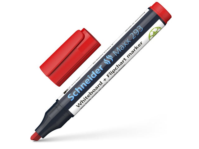 Boardmarker Schneider Maxx 293 beitelpunt 2-5 mm rood