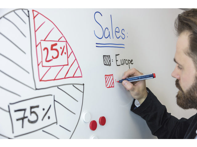 Boardmarker Schneider Maxx 293 beitelpunt 2-5 mm rood