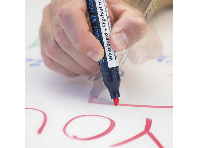 Boardmarker Schneider Maxx 293 beitelpunt 2-5 mm rood