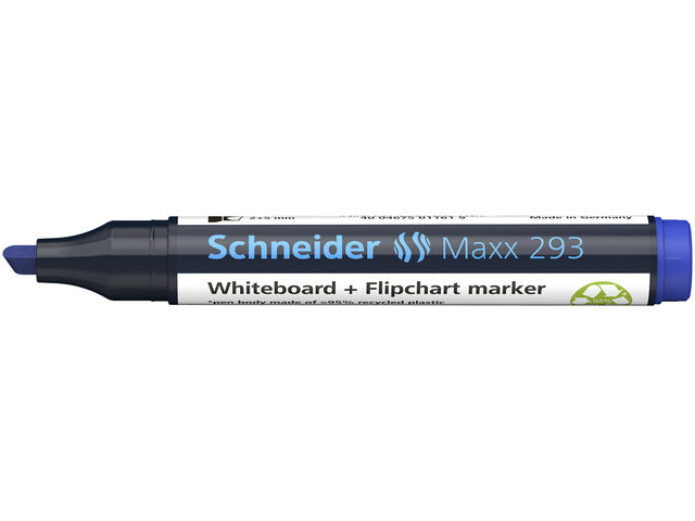 Boardmarker Schneider Maxx 293 beitelpunt 2-5 mm blauw