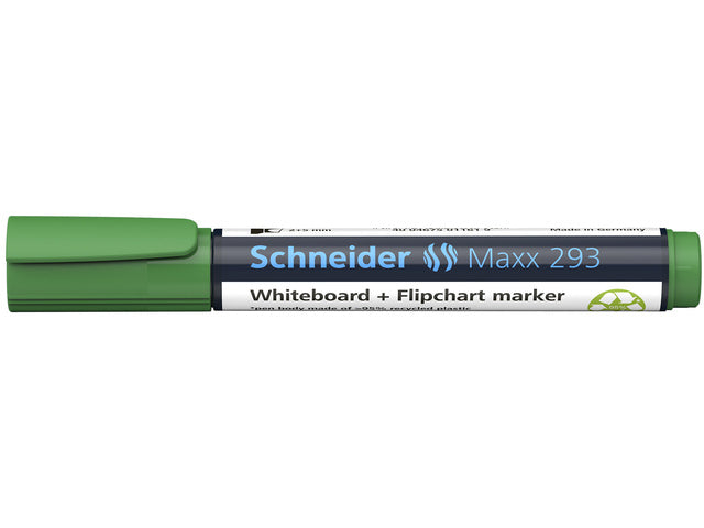 Boardmarker Schneider Maxx 293 beitelpunt 2-5 mm groen