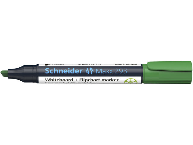 Boardmarker Schneider Maxx 293 beitelpunt 2-5 mm groen