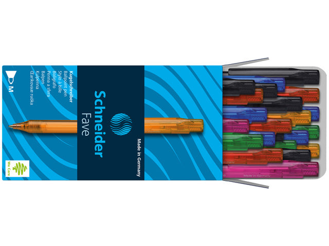 Balpen Schneider Fave M assorti kleuren