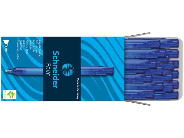 Kugelschreiber Schneider Fave M blauw