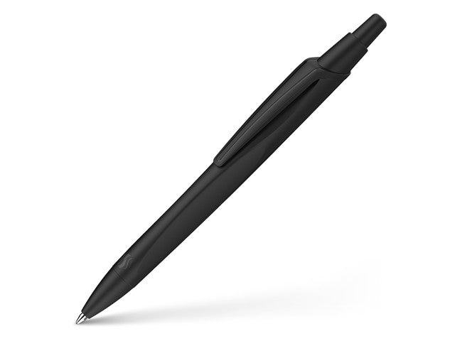 Balpen Schneider Reco zwart, schrijfkleur: blauw