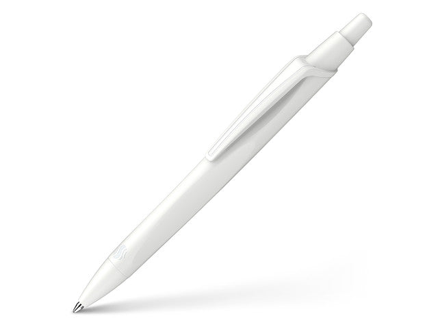 Balpen Schneider Reco wit, schrijfkleur: blauw
