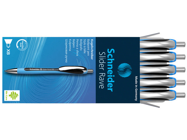 Balpen Schneider Slider Rave XB 1,4mm blau-zwart