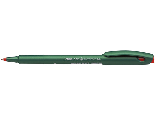 Fibrepen Schneider Topwriter 147 0,6 mm rood