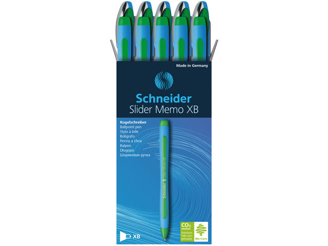 Balpen Schneider Memo XB 1,4 mm rot, grün, 10 Stück