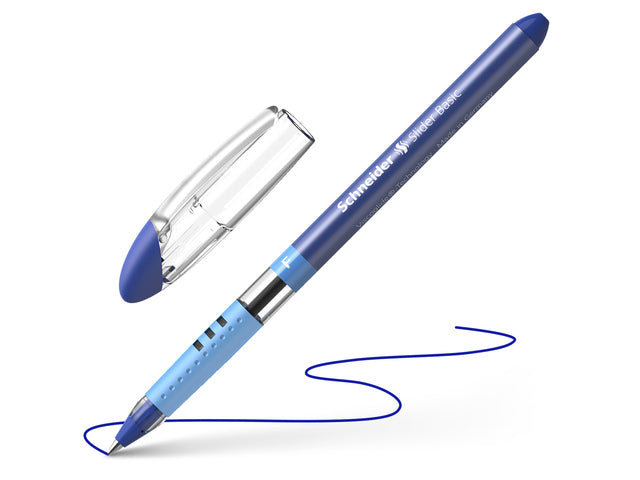 Balpen Schneider Slider Basic F 0,3mm blauw