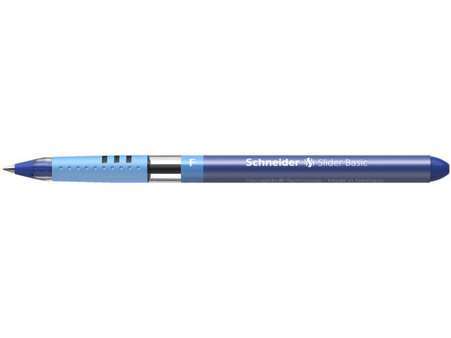 Balpen Schneider Slider Basic F 0,3mm blauw