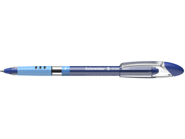 Balpen Schneider Slider Basic F 0,3mm blauw