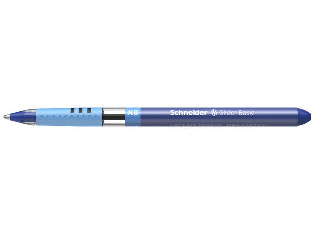 Balpen Schneider Slider Basic XB 1,4mm kogelbreedte blauw