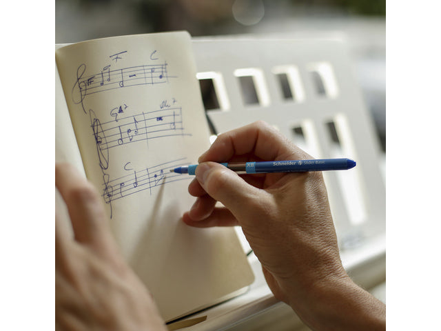 Balpen Schneider Slider Basic XB 1,4mm kogelbreedte blauw