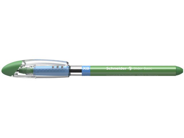 Balpen Schneider Slider Basic XB 1,4mm kogelbreedte groen