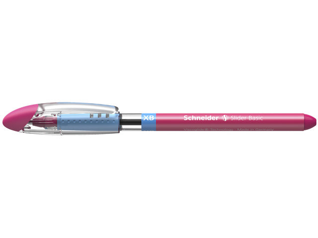 Balpen Schneider Slider Basic XB 1,4mm kogelbreedte roze