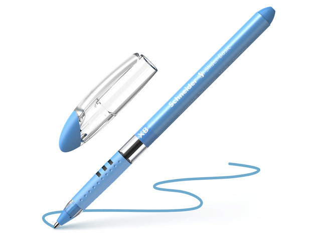 Balpen Schneider Slider Basic XB 1,4mm kogelbreedte lichtblauw