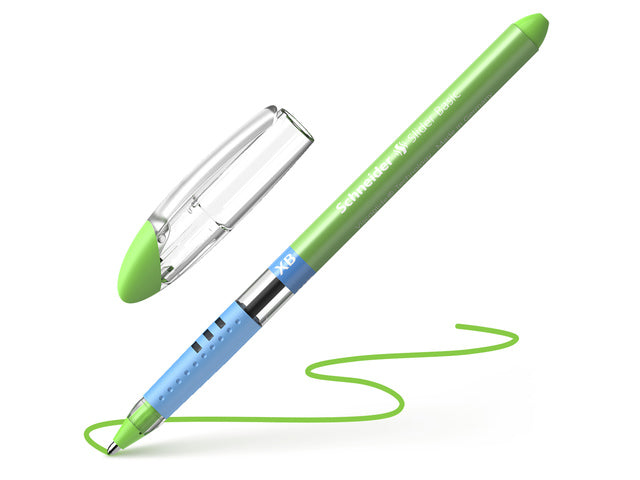 Balpen Schneider Slider Basic XB 1,4mm kogelbreedte lichtgroen