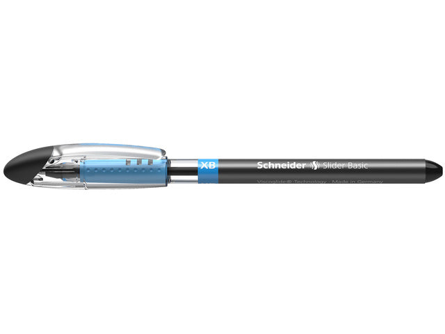 Balpen Schneider Slider Basic XB zwart 6st.+ 1x slider Rave zwart GRATIS in etui