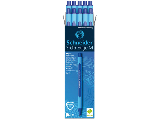 Balpen Schneider Slider Edge M blauw doos 10 stuks
