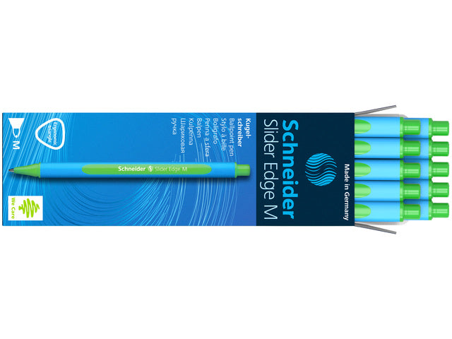 Balpen Schneider Slider Edge M 1,0mm groen