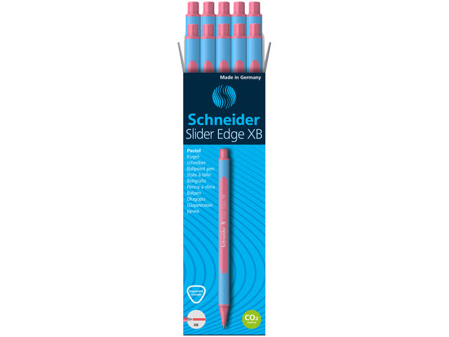 Balpen Schneider Slider Edge XB Pastel Flamingo doos 10 Stück